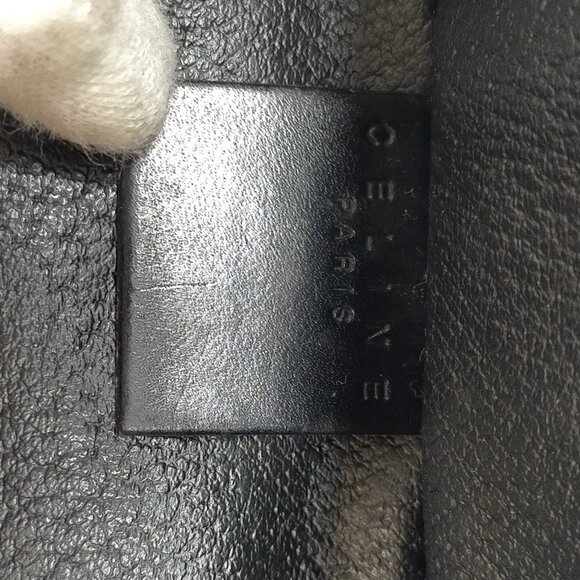 Authentic CELINE Vanity Bag Black PVC mn382-120825 - Picture 16 of 16